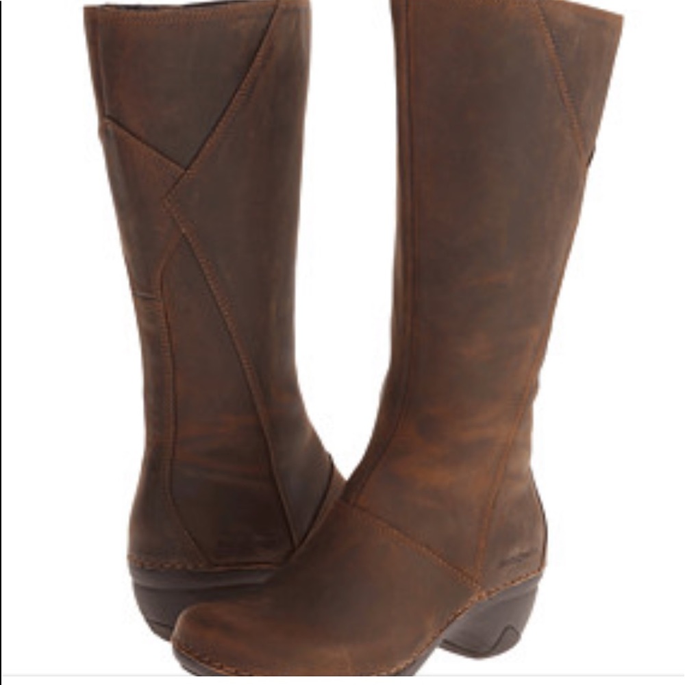 Patagonia Thatcher Tall Zip Boots Brown Leather 8